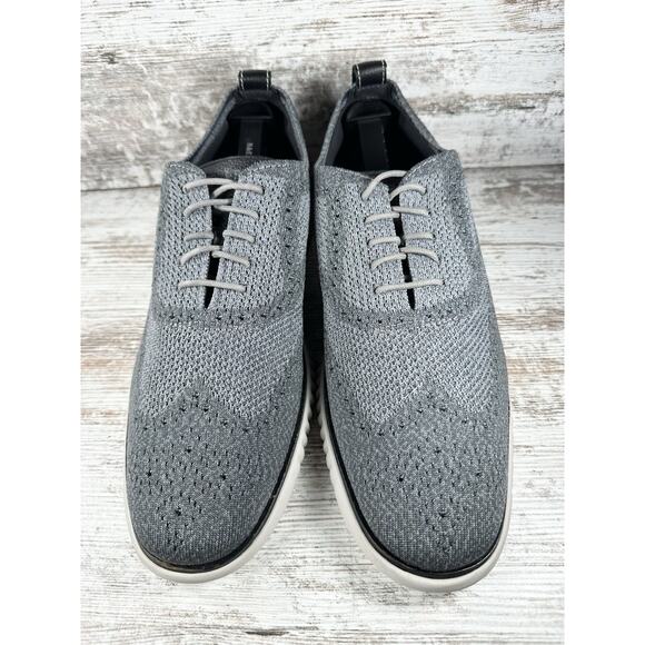 Men\'s Cole Haan 2.ZeroGrand Gray Stitchlite Wingtip Oxfords Sz 12M EUC! main image 4